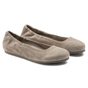 Birkenstock Celina Taupe Suede Ballet Flats Size 38